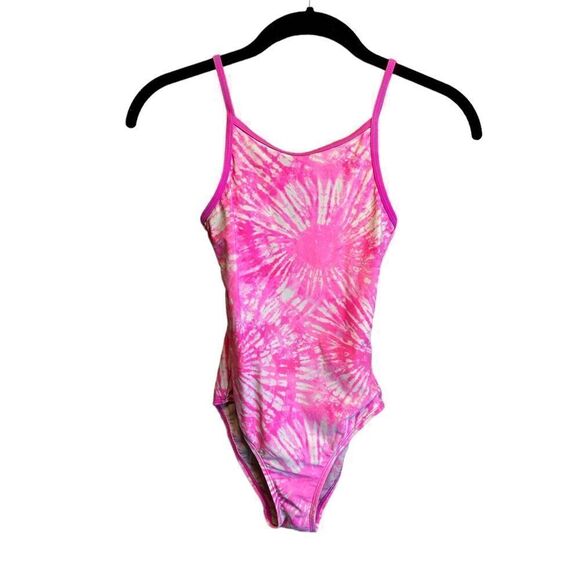 5 for $25🔥Girls XS Pink Tie Dye One Piece Swimsuit - Picture 1 of 5